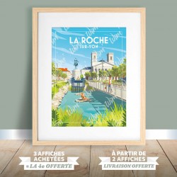 Affiche La Roche sur Yon - "Place Napoléon"