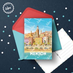 Carte Postale Menton  /  10x15cm