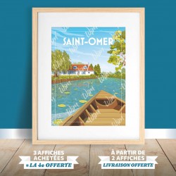 Affiche Saint-Omer - "Le Marais Audomarois"