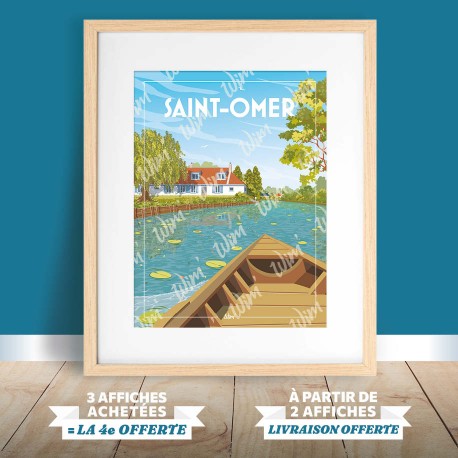 Affiche Saint-Omer - "Le Marais Audomarois"