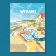 Affiche Wissant - "Balade sur la digue"