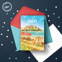 Carte Postale Calvi - Détente à Calvi  /  10x15cm