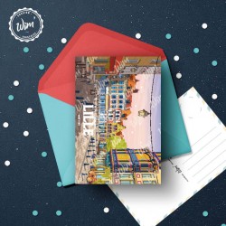 Carte Postale Lille - "Place Louise de Bettignies"  /  10x15cm