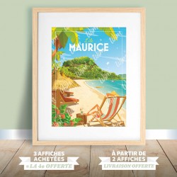 Affiche L'île Maurice