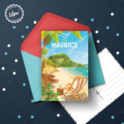 Carte Postale L'île Maurice  /  10x15cm