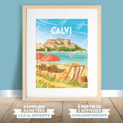 Affiche Calvi - Détente à Calvi