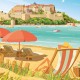 Affiche Calvi - Détente à Calvi