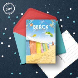 Carte Postale Berck-Sur-Mer - "Détente à Berck"  /  10x15cm