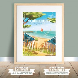Noirmoutier - "Plage des Dames" Poster