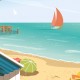 Affiche Noirmoutier - "Plage des Dames"
