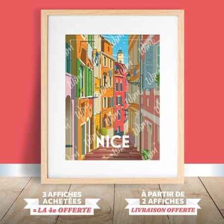 Affiche Nice - "Le Vieux-Nice"