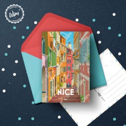 Carte Postale Nice - "Le Vieux-Nice"  /  10x15cm