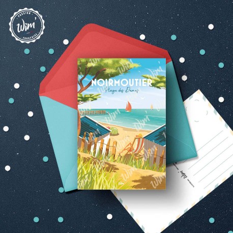 Carte Postale Noirmoutier - "Plage des Dames"  /  10x15cm