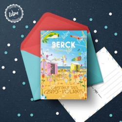 Carte Postale Berck-sur-Mer - "Passion Cerfs-Volants"  /  10x15cm