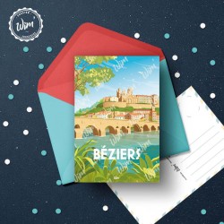 Béziers Postcard  / 10x15cm