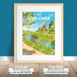 Affiche Saint-Omer - "Moulin de l'Aile"