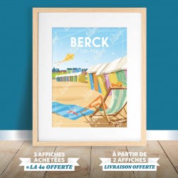 Affiche Berck-Sur-Mer - "Berck Plage"