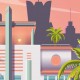 Affiche Miami - "Ocean Drive" Recto/Verso