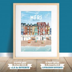Affiche Mers-les-Bains - "Détente"