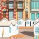 Affiche Mers-les-Bains - "Détente"