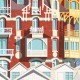Affiche Mers-les-Bains - "Détente"