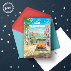 San Francisco Postcard  / 10x15cm