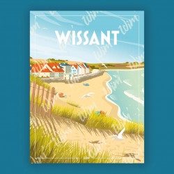 Affiche Wissant - "Plage"