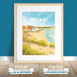 Affiche Wissant - "Plage"
