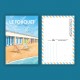 Le Touquet - "Détente à la plage" Postcard  / 10x15cm