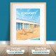 Affiche Le Touquet - "Détente à la plage"