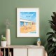 Affiche Le Touquet - "Détente à la plage"