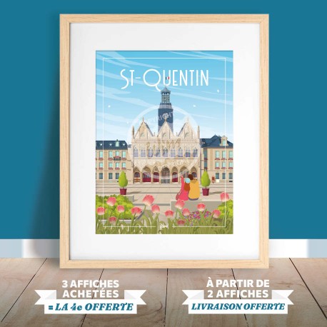 Affiche Saint-Quentin - "Détente"