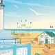Affiche Le Touquet - "Promenade au Touquet"
