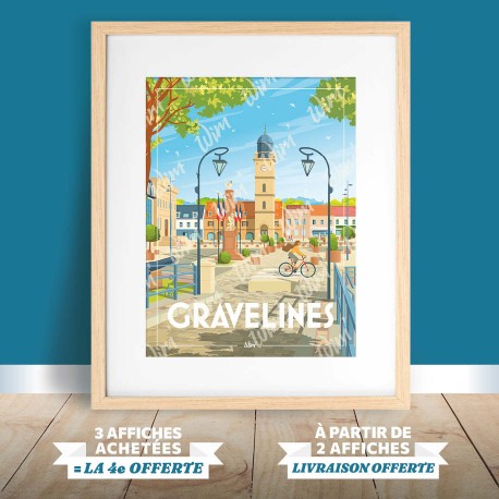 Affiche Gravelines - "Détente à Gravelines"