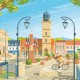 Affiche Gravelines - "Détente à Gravelines"