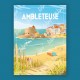 Affiche Ambleteuse - "Détente à Ambleteuse"