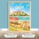 Affiche Calvi - Détente à Calvi