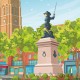 Dunkerque - "Place Jean Bart" Poster