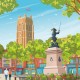 Dunkerque - "Place Jean Bart" Poster