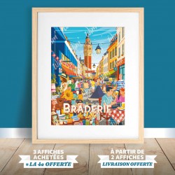 La braderie de Lille Poster