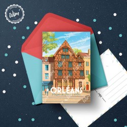 Orléans - La maison Jeanne d'Arc Postcard  / 10x15cm