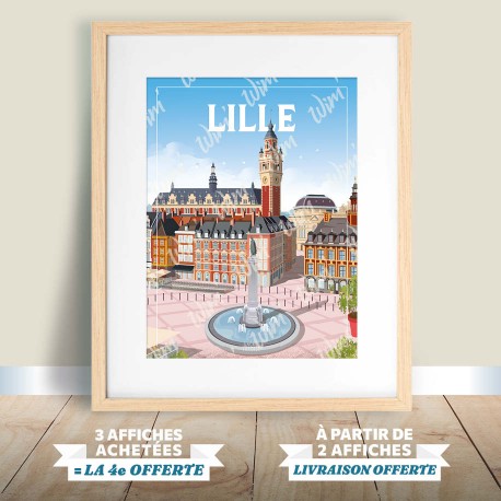 Lille - "Grand'Place" Poster