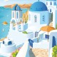 Affiche Santorin