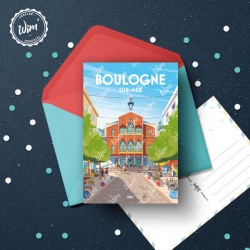 Boulogne-sur-Mer -  "Théâtre Monsigny" Postcard  / 10x15cm