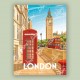 Londres - "Balade à londres" Poster