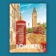 Londres - "Balade à londres" Poster
