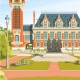 Affiche Calais - "La Mairie"