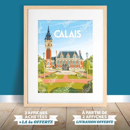 Affiche Calais - "La Mairie"