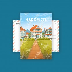 Carte Postale Hardelot - "Les Villas Cordonnier"  /  10x15cm