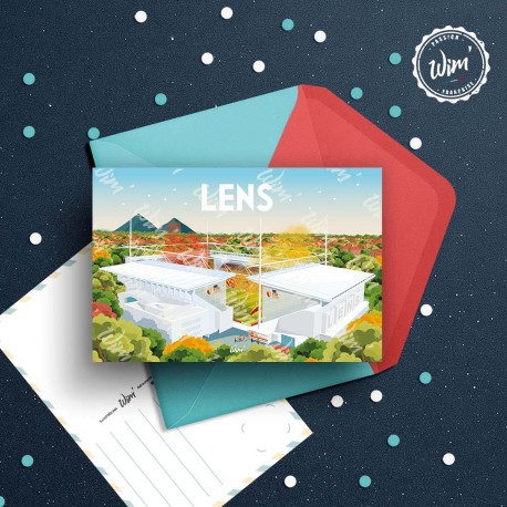 Carte Postale Lens - "Le stade"  /  10x15cm